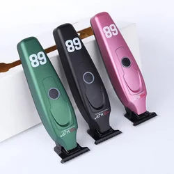 D10 New HJP Professional Men's Barber Shop Hair Salon Hair Clipper Engraving Push Angle DLC Coating 0 Blade High Speed Low Noise