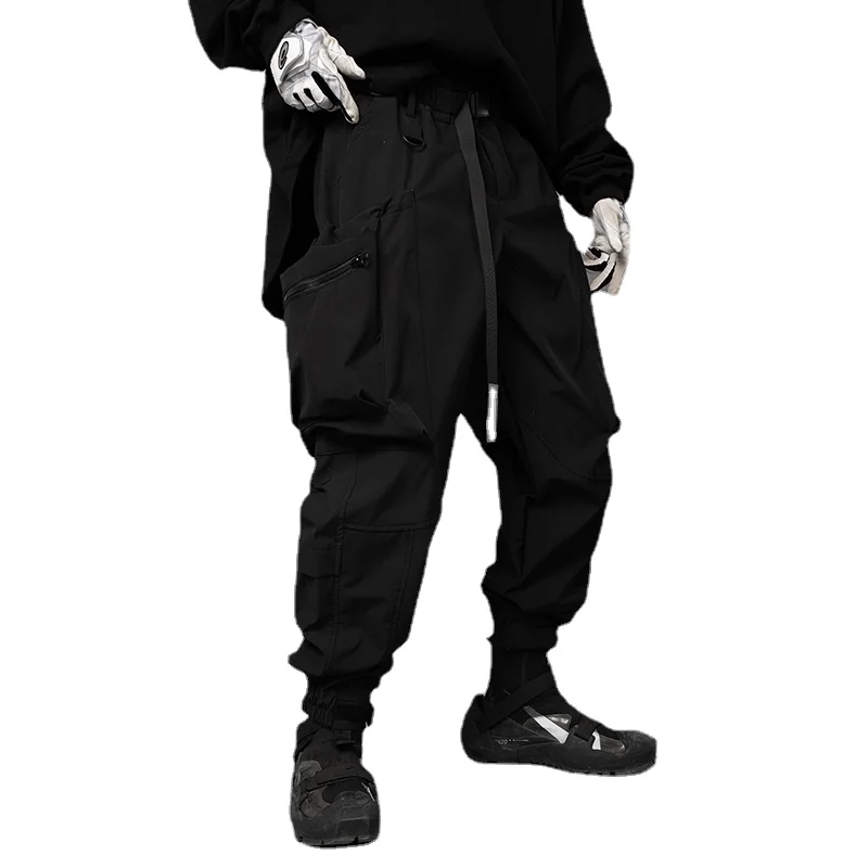 

Techwear Style Overalls Three-Dimensional Pocket Ankle Banded Pants Men's Loose Casual Trousers Pants