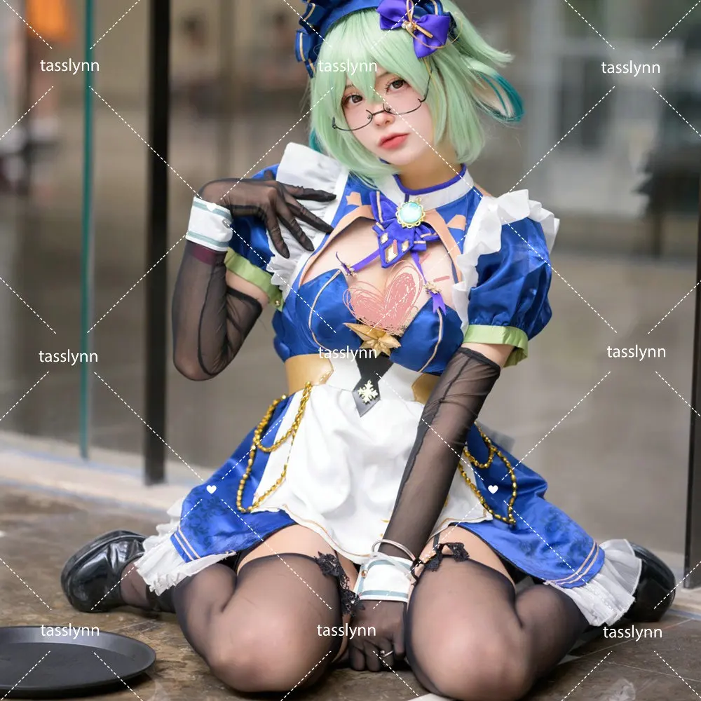 Presale Genshin Impact Sucrose Cosplay Costume Sucrose Maid Dress for Women Anime Cosplay