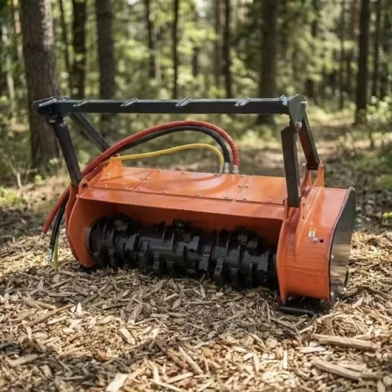 Forestry Mulcher with D2 Alloy Blades and Tungsten Carbide Teeth for 3 Point Hitch Tractor Land Clearing Factory Direct Sale