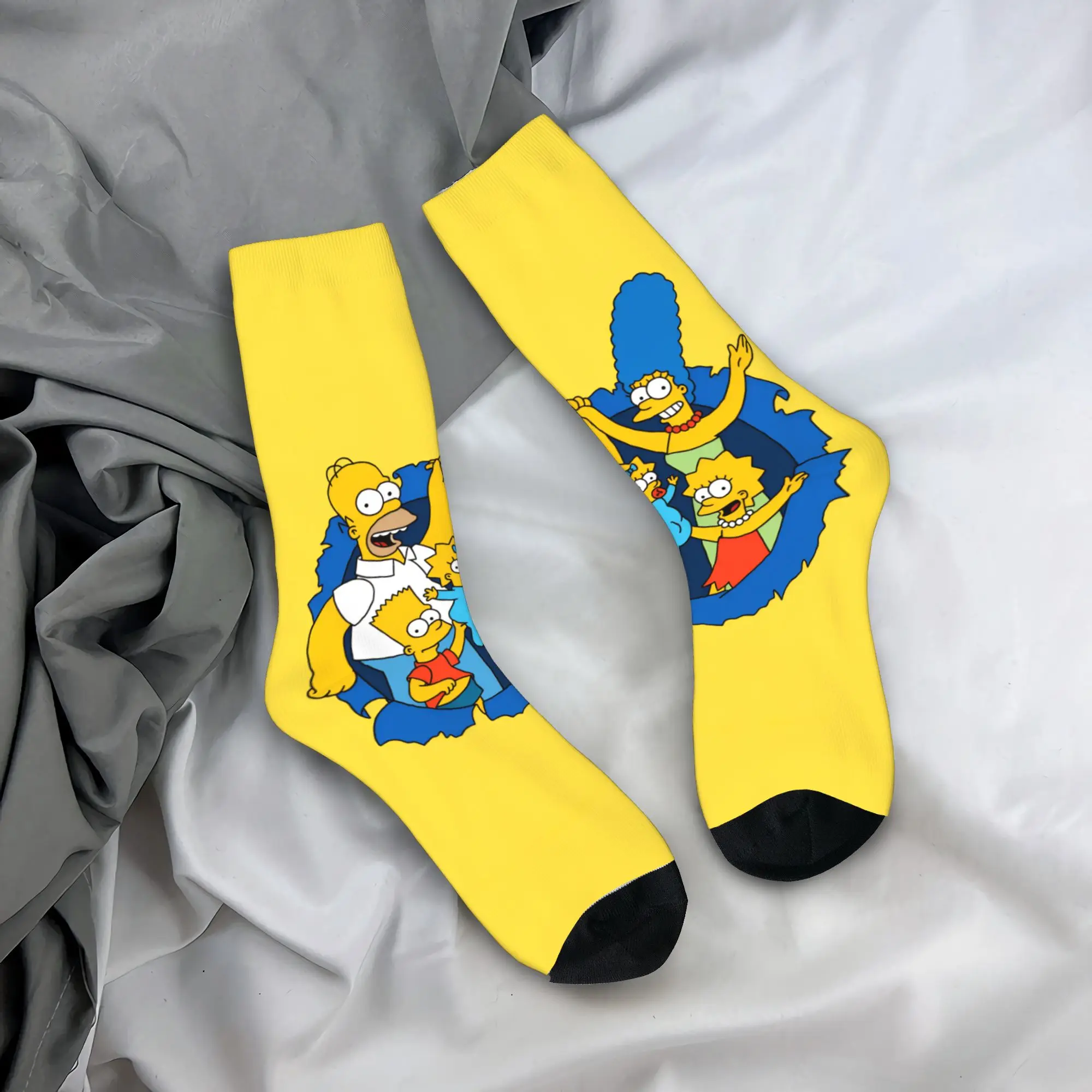 Socks The S-Simpsons Non Skid Stockings Adults Men Warm Soft Running Sports Socks Autumn Fashion Design Socks