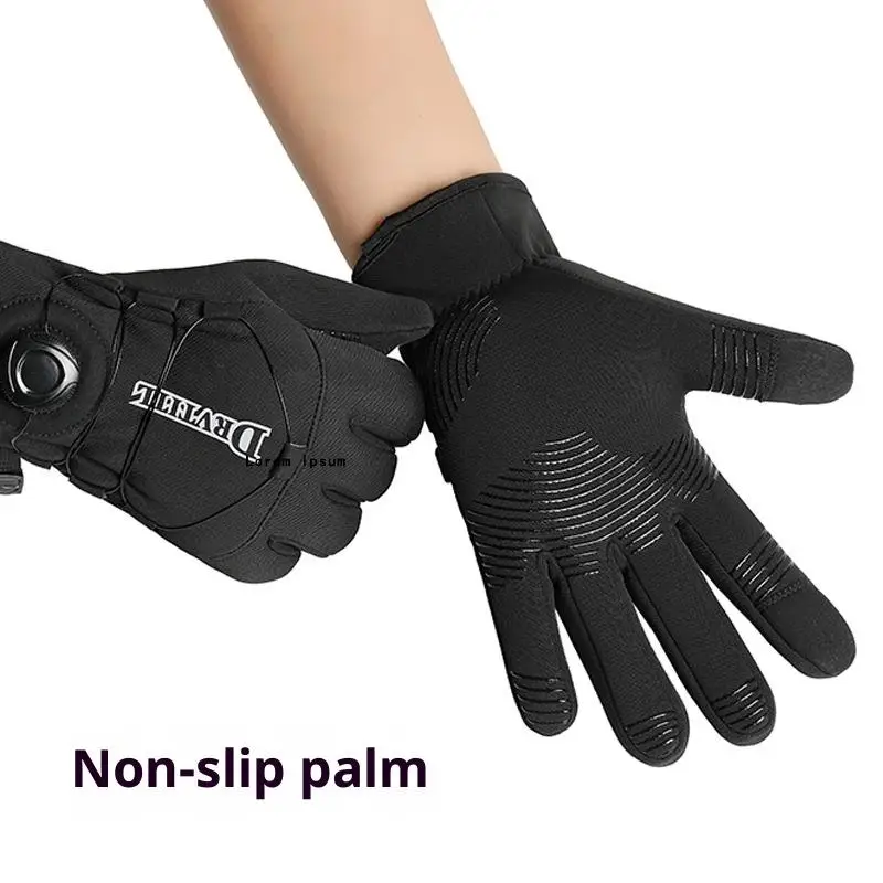 冬暖かい手袋男性女性用厚く防風性と防水性スポーツタッチスクリーンスキーサイクリング手袋