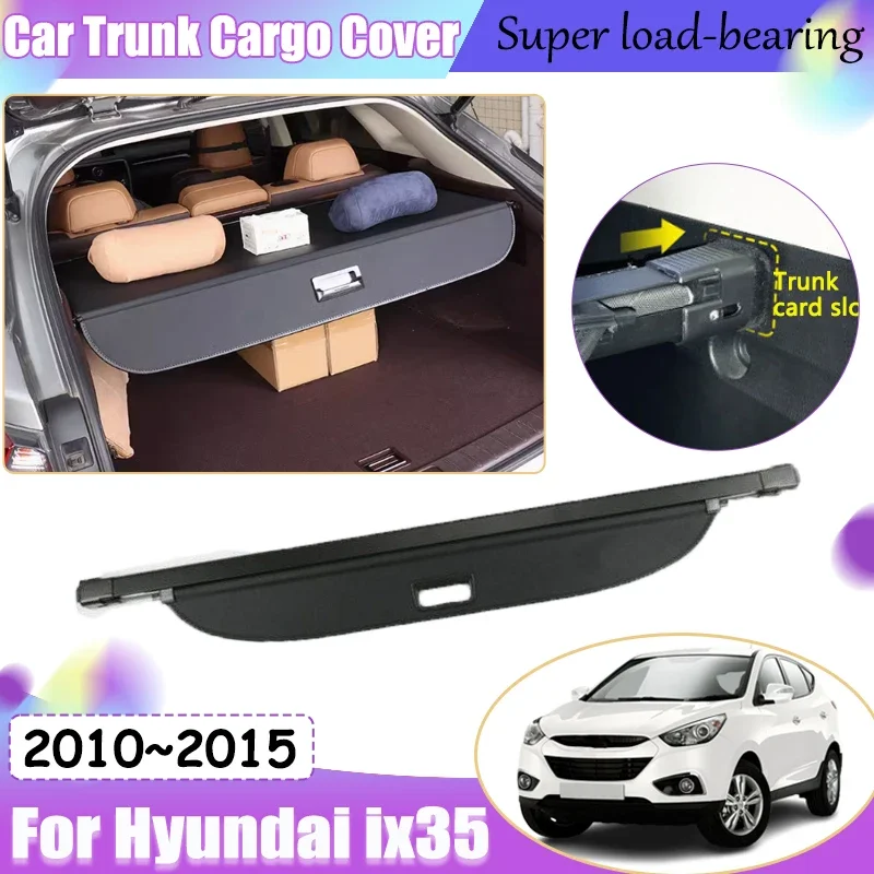 Car Trunk Curtain For Hyundai ix35 Tucson LM 2010 2011 2012 2013 2014 2015 Trunk Luggage Curtain Interior Part Covers Accessorie