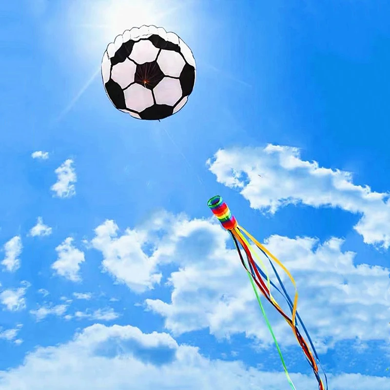 free shipping football kite flying toys for children kites line giant kites soft kites line adults kites inflatable toys kevlar