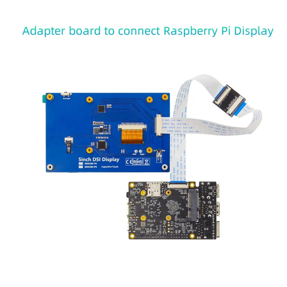 Open Source RK3566 RK3568 SBC Одиночная плата для разработки компьютера Адаптер для сенсорного экрана Raspberry Pi