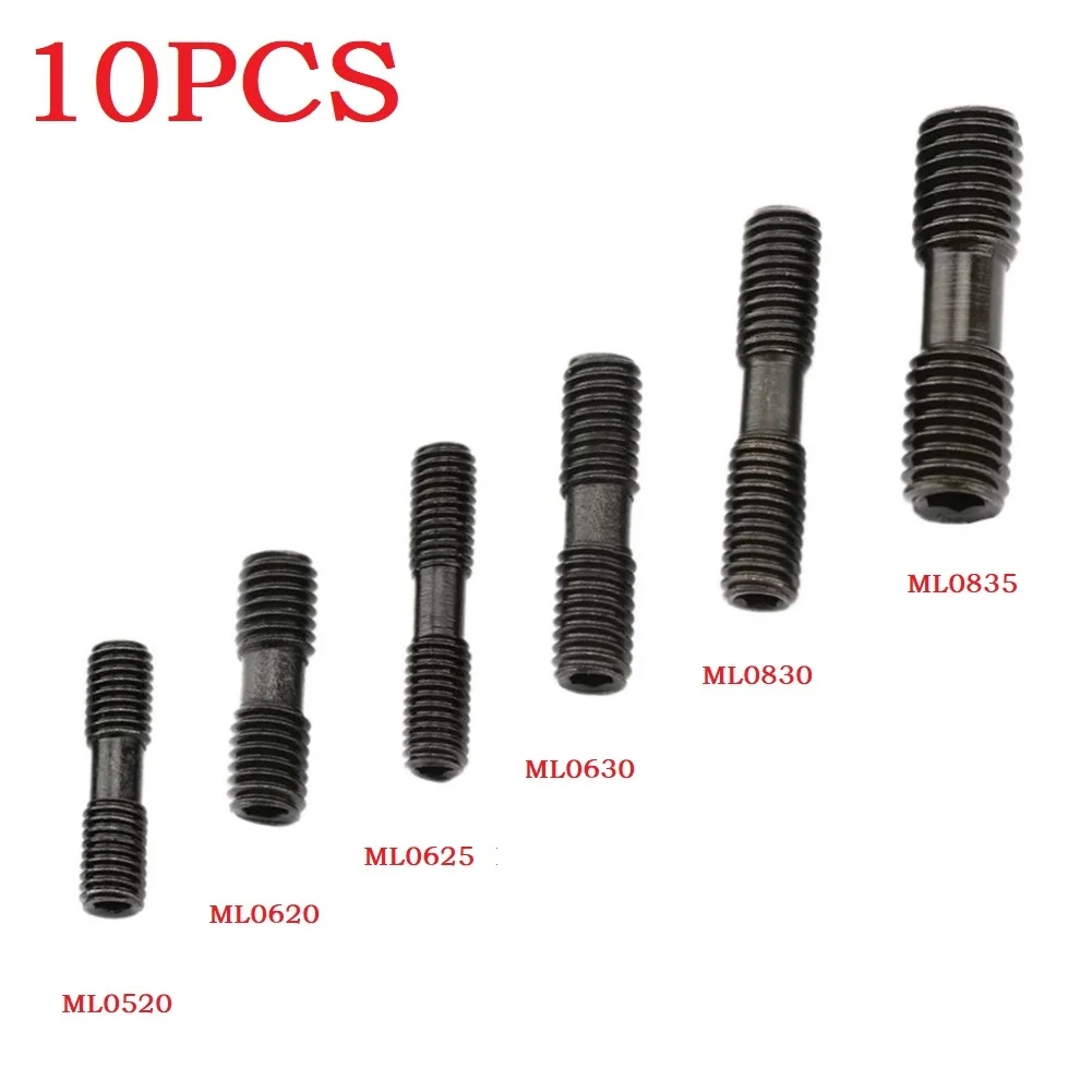10pcs Clamp Screw Accessories Spare Parts Black CNC for lathe Tool For Turning Tool Holder Hex Socket ML0625 ML0830