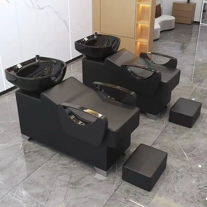 Salon Beauty Furniture Shampoo Bed Sink Hair Salon Lay Down Washing Basin