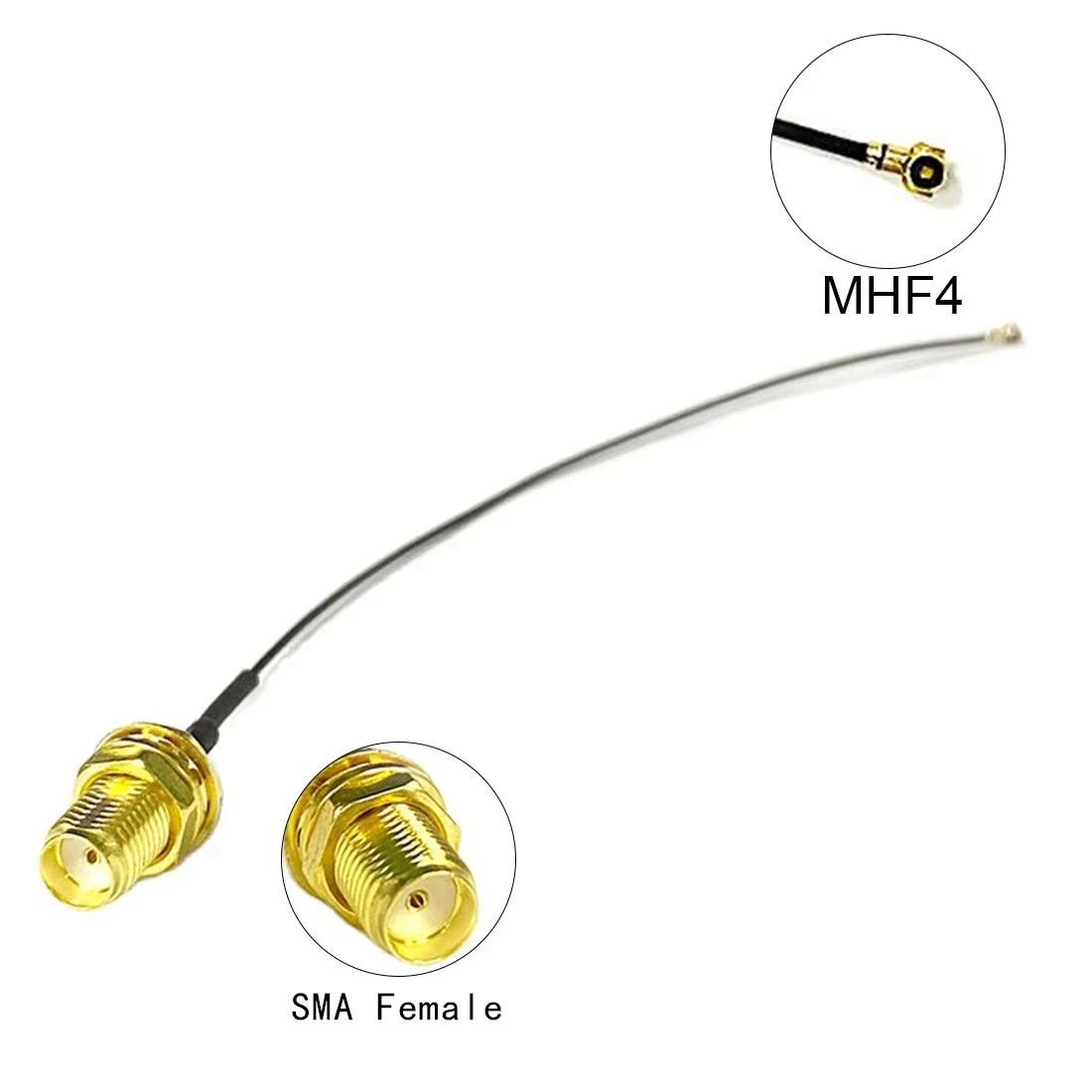 

10cm/20cm/30cm 4TH Generation U.FL MHF4 Switch SMA Female Jack Pigtail Cable 0.81mm for PCI WIFI Card Wireless Router