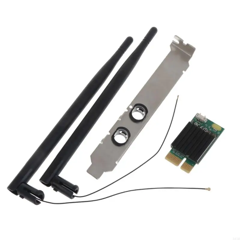

N84B PCI-E Wi-Fi Card Desktop PCIe PCIE EXPRESS Беспроводной беспроводной, совместимой с адаптером антенны адаптера для 7260AC