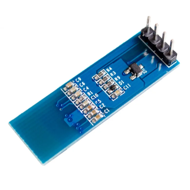 Módulo Display OLED LCD, compatível com 3.3V-5V, IIC12832, 0,91"