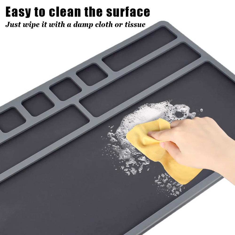 Universal Gun Cleaning Mat Rifle Pistol Cleaning Mat Non-Slip 6mm Thick Cleaning Mat Pistol Gun Repair Workbench Mat view 4