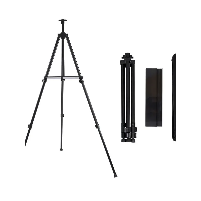 Triangular bracket Metal retractable frame Stall easel Graffiti drawing board display stand