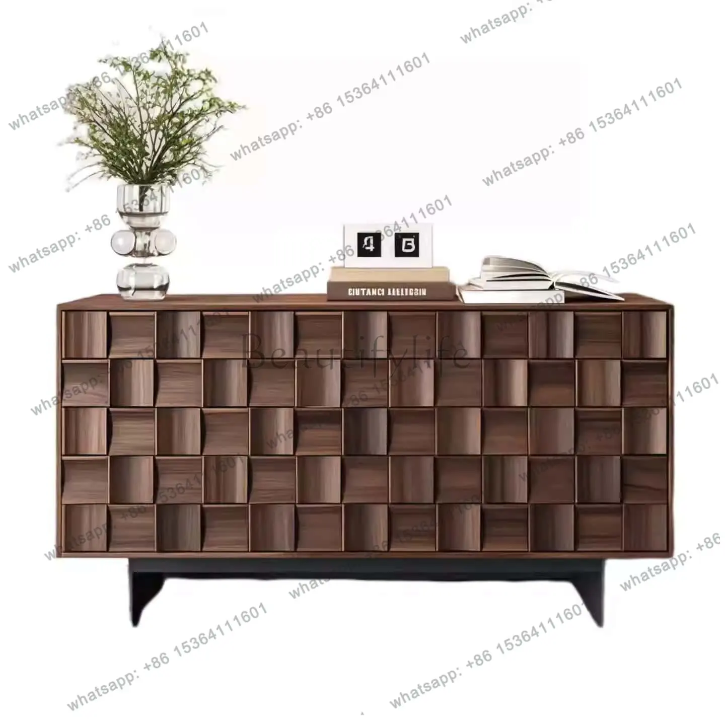 Original Italian minimalist paint dining side cabinet entry storage porch storage decorative cabinet