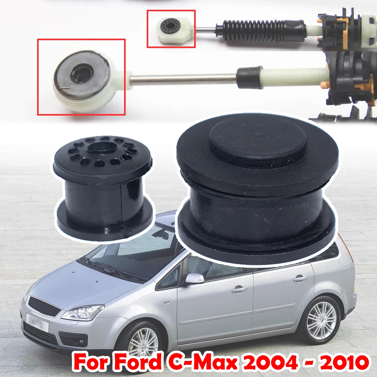 

For Ford C-Max 04-2010 Gearbox Cable Sleeve Linkage Rubber Bushing Repair Kit 2S6R7E395AG Shift Lever Assembly Replacement Part
