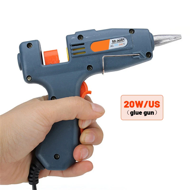 20W US Hot Melt Glue Gun Industrial Guns Household Heat Temperature Thermo Electric Repair DIY Heat Tool