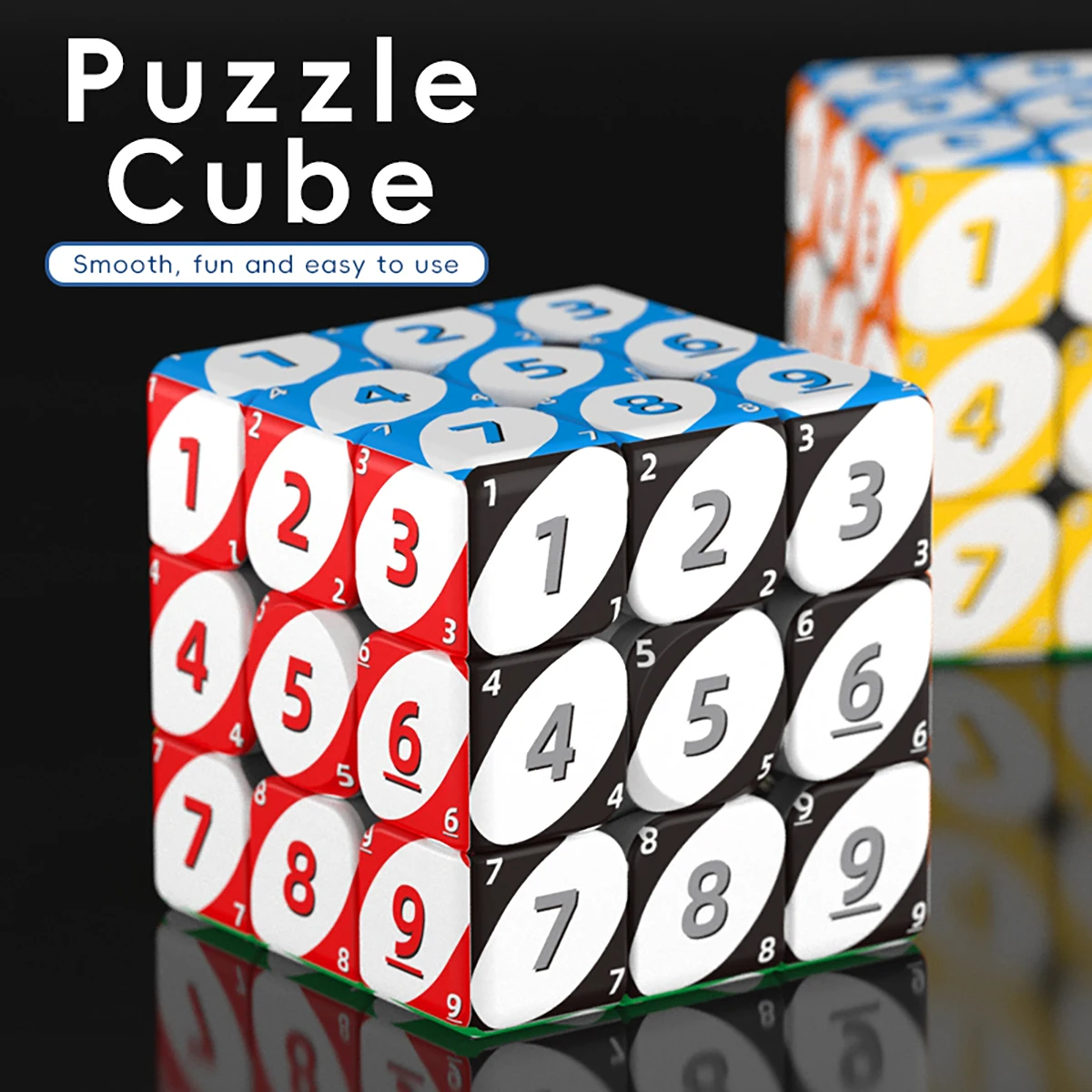 

Magic Cube 3x3x3 3D УФ-печатная головоломка с цветными цифрами, снимающая стресс, профессиональная гладкая скоростная игра, детская игрушка в подарок
