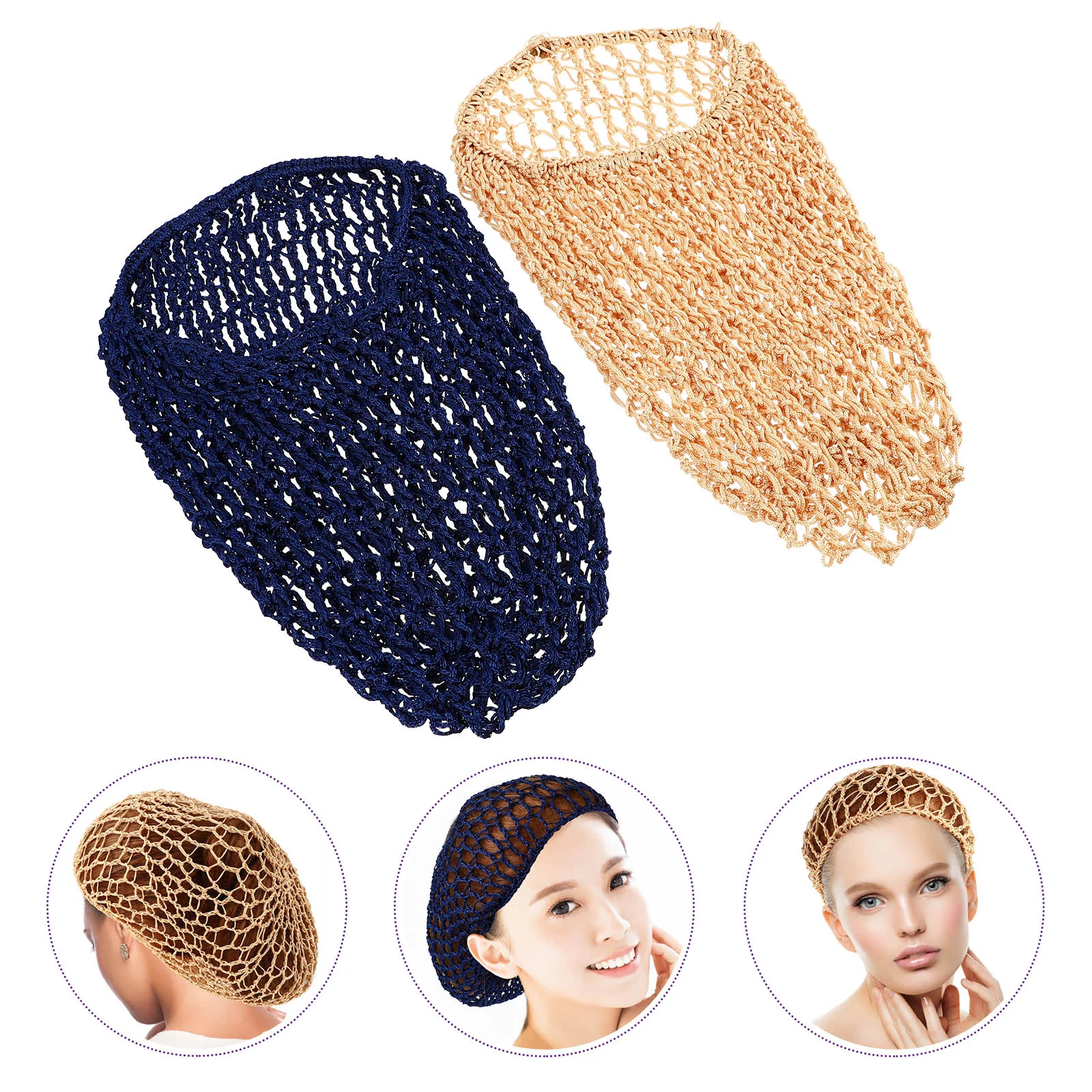 2 pezzi manuali Miss Hair Net Night Sleep Ties Cofano per dormire per accessori ricci