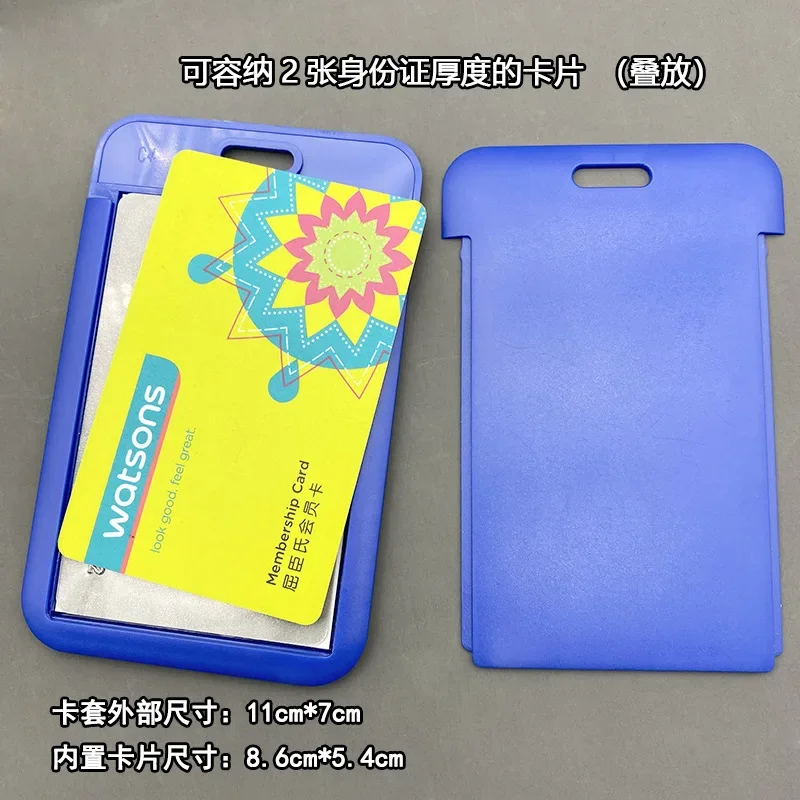 Plastic Women Men ID Credit Card Holder Wallet Fashion Student Bus ID Business Slide Card Cover Holder Bag Pouch Case