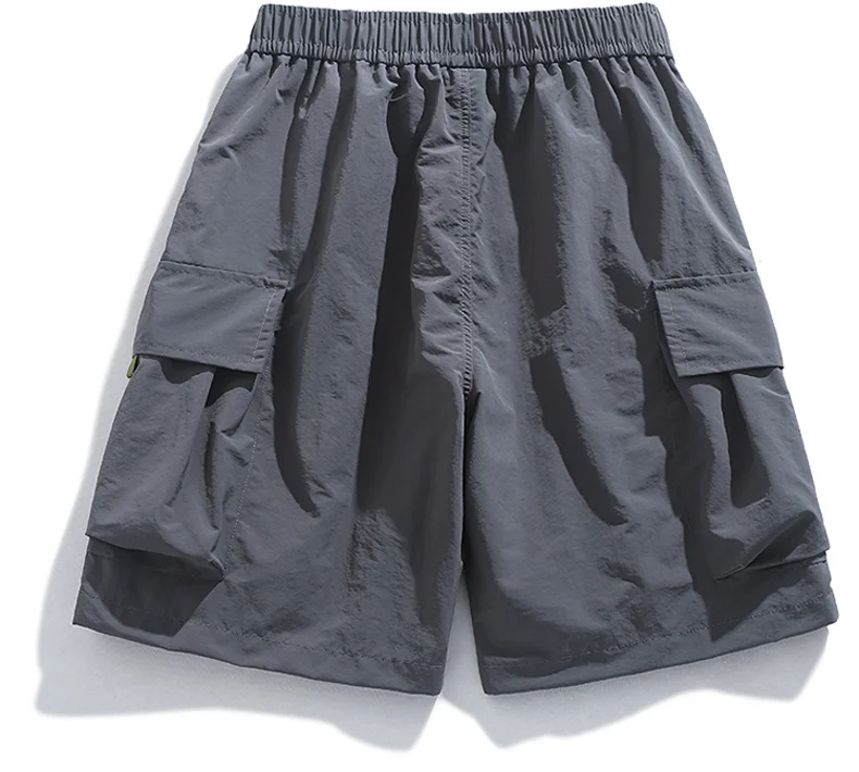 Skateboard-Shorts für Damen, Sommer, lässig, lockere Shorts mit Gürtel, Herren, große Tasche, Cargo-Shorts, atmungsaktiv, Bermuda, gerade Shorts – Detail 11