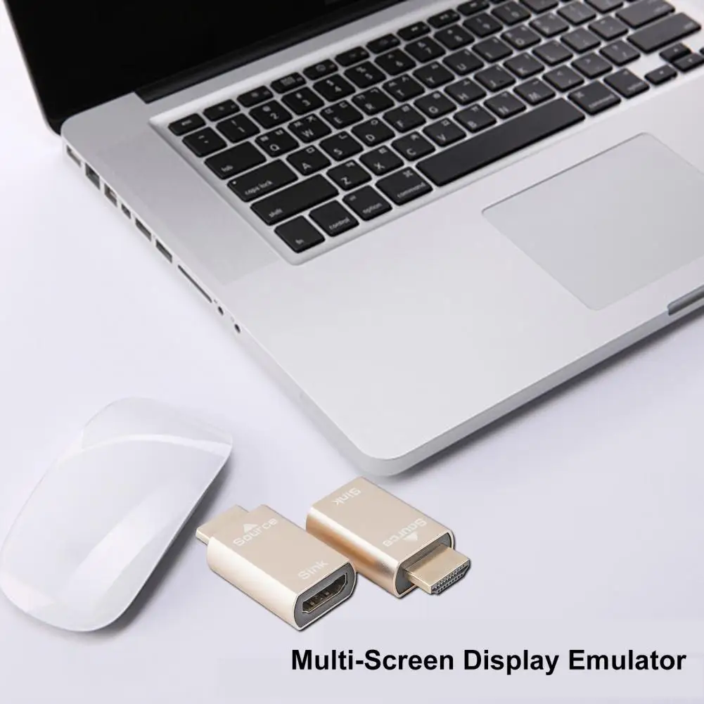 ÉLiban ateur d'affichage de moniteur virtuel, compatible HDMI, mâle à femelle, Edid, Ddc, DUNIPlug pour amélioré, 4K