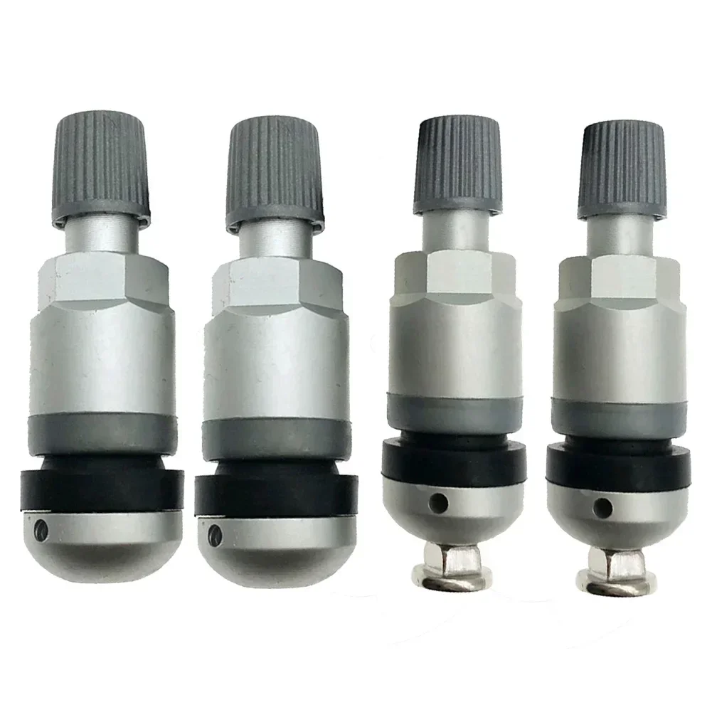 4Pcs Tire Pressure Monitoring TPMS Tyre Pressure Sensor Fit For BMW 5 Series Valve Stem Replacement Valve Repair Kit