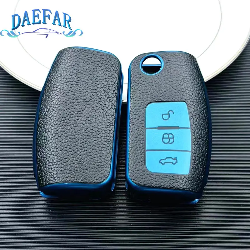 Car Key Case Cover for Ford Focus 2 3 MK3 Mk4 Fiesta Mk8 MK3 MK7 Puma Mondeo Mk5 Mk4 Explorer Ecosport Kuga C MAX Bronco Mustang