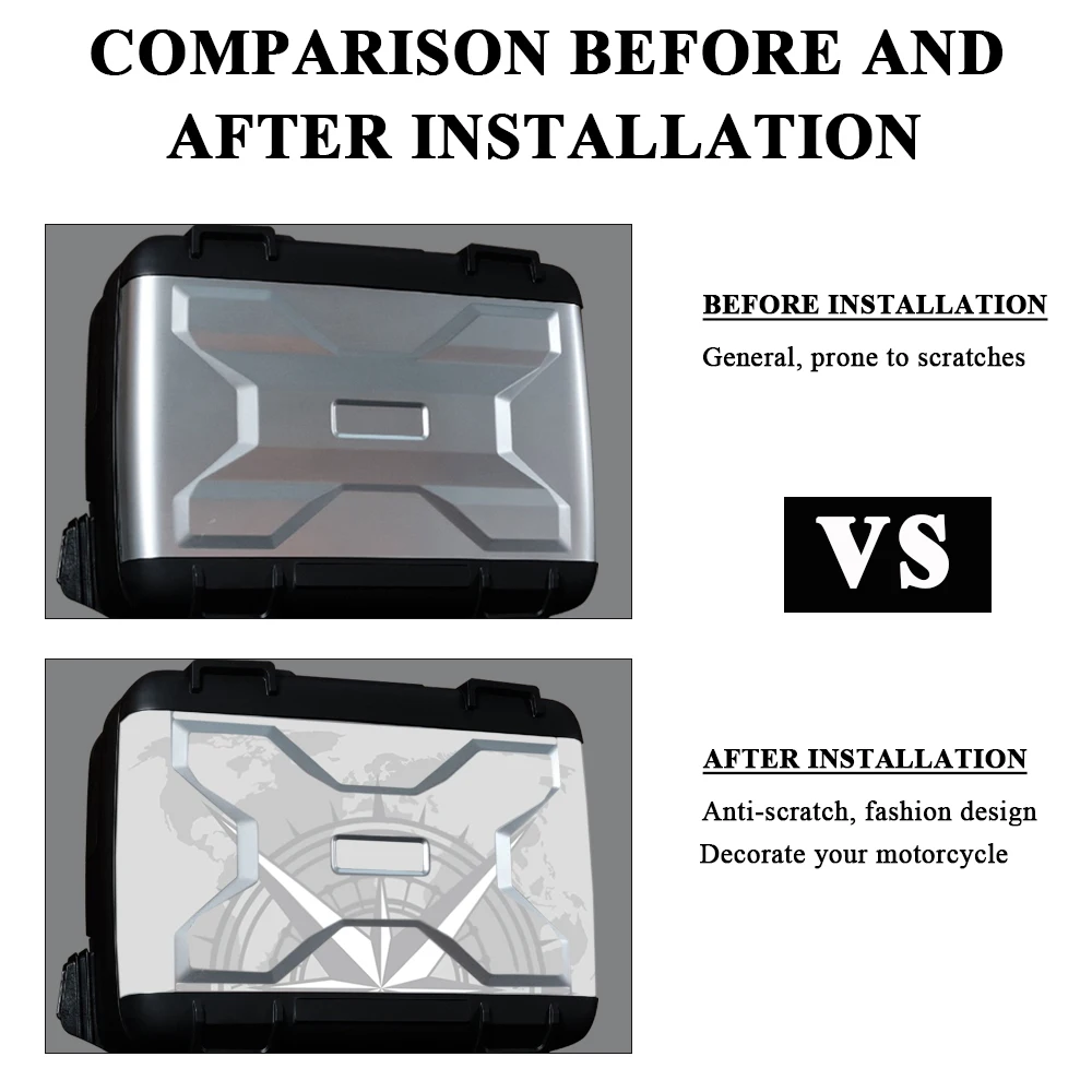 Motorcycle Side Boxes Stickers Protection PVC Decals Accessories For BMW Vario Case R 1200 GS R1200GS R1250 GS R1250GS ADV 19-24