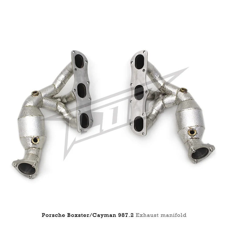 Head Section High flow Pipes Exhaust Pipes branch downpipe Exhaust Pipe with catalyst For Porsche Boxster/Cayman 987.2 