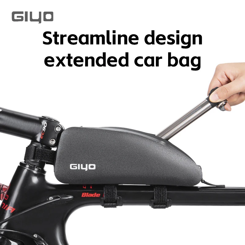 GIYO Bicycle Bag TPU Waterproof Cycling Top Front Tube Frame Bag Large Capacity MTB Road Bicycle Pannier Bag Bike Accessories