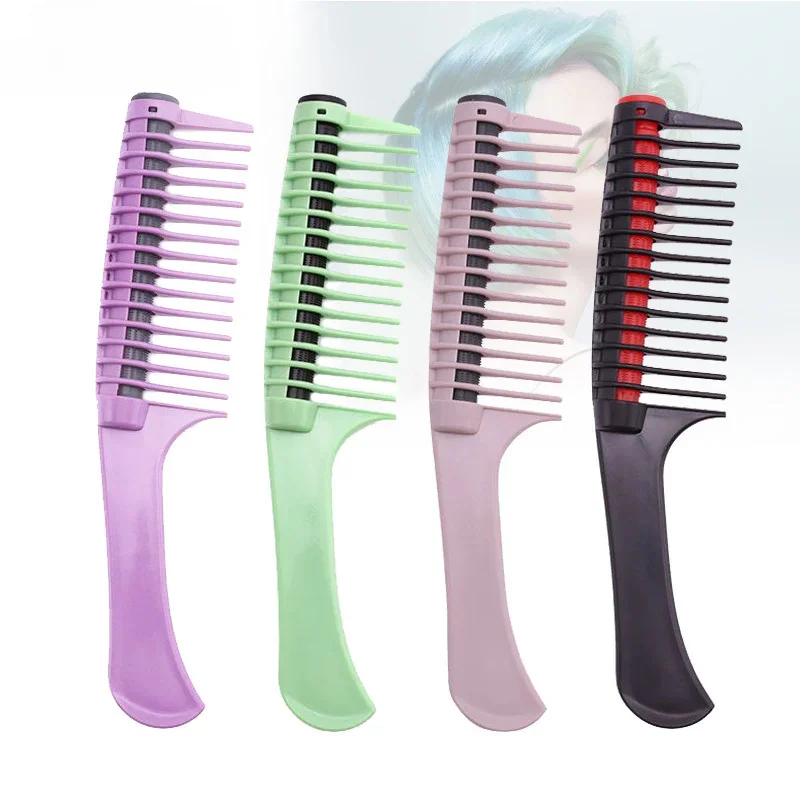 Wide Tooth Hair Comb Hair Brush Anti Static Professional Salon Coloring Tool Barber Detangling Comb DIY Hair Styling Accessories