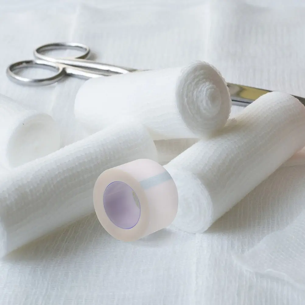 

10 рулонов медицинской ленты: дышащая, комфортная хирургическая лента для чувствительной кожи, для фиксации марлевых повязок, медицинский адгезив