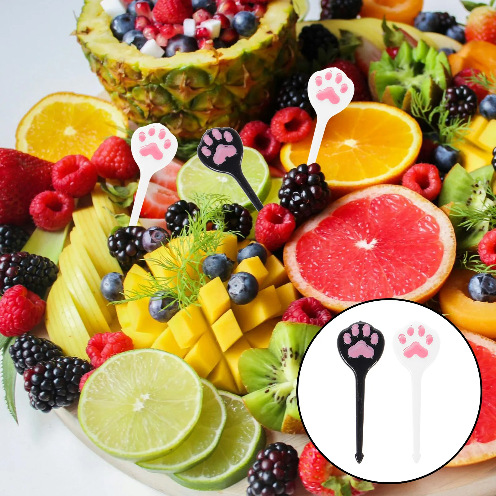 8Pcs Vibrant Animal Fruit Picks for Lunch Accessories Fruit Skewers Bento Box Picnic Party Food Picks for Fruits Vegetables