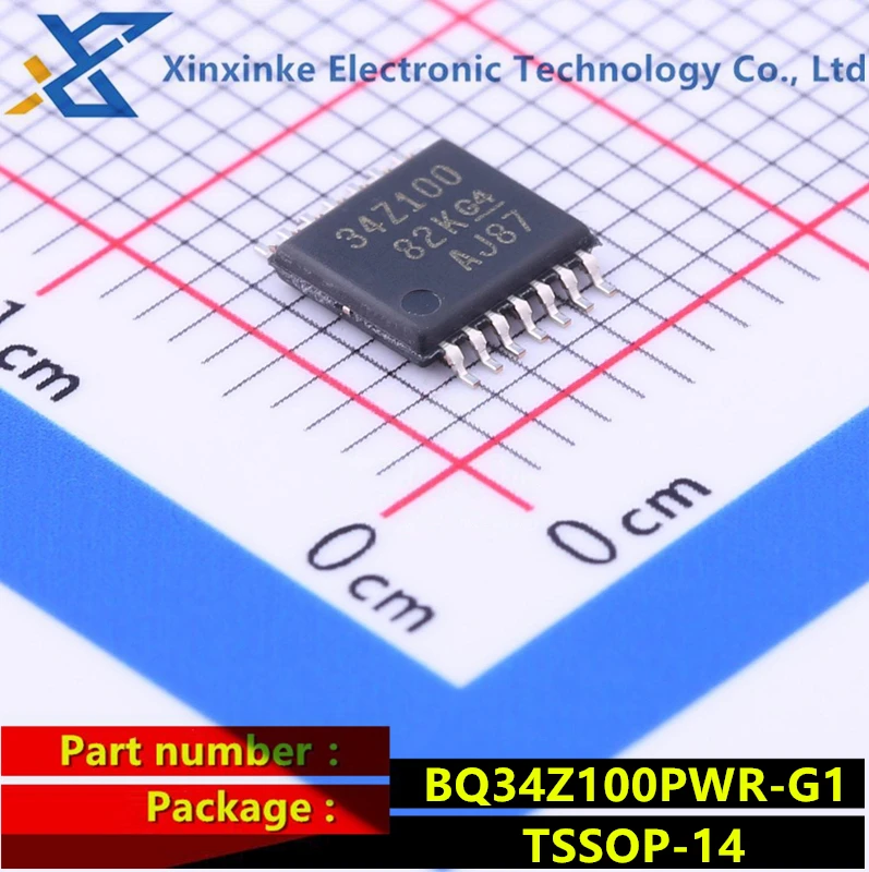 BQ34Z100PWR-G1 34Z100 TSSOP-14 Battery Management Multi-Chem Impedance Standalone FuelGaug Power Management ICs