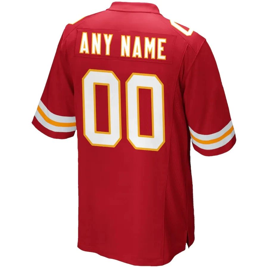 Custom Kansas City Stitched Jersey America Game Footbball Jersey Personalized Any Name Number All US SIze S-3XL