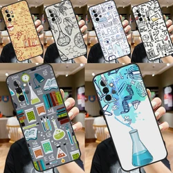 Science Chemistry Style Case For Samsung Galaxy A34 A54 A14 A15 A35 A55 A52 A32 A12 A51 A71 A13 A23 A33 A53 Cover