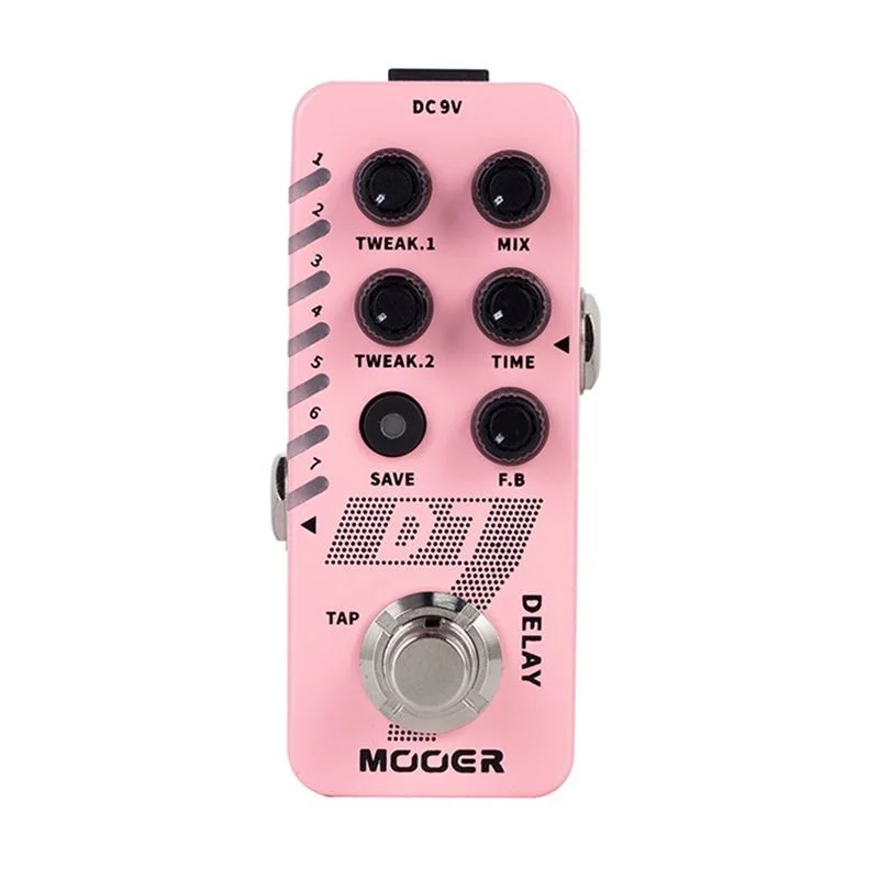 

Mooer Guitar Tone Capture D7 Delay Preset Slots True Individual EQ Pedal Bypass Full Metal Shell Guitar Effect Pedal