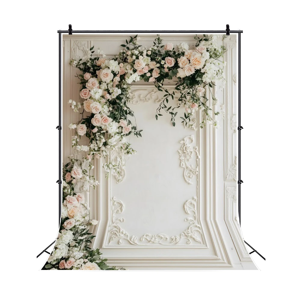 ボヘミアンスタイルの花の壁の写真の背景,王女の誕生日の背景,マタニティの肖像画の装飾,写真スタジオ