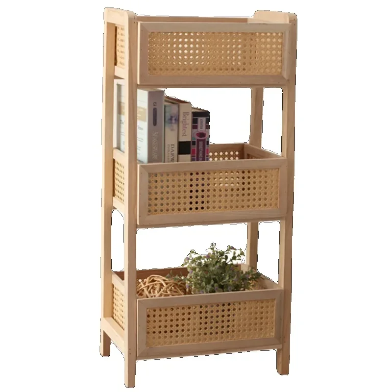 Log Wind Makeup Organizer Multilayer Storage Shelves Kids Sundries Versatile Bedroom Organizing Rack Efficient Storage Solutions