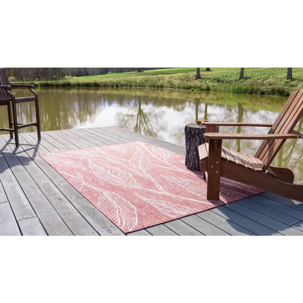 Outdoor Area Rug 9' X 12', Outdoor Botanical Collection Area Rug