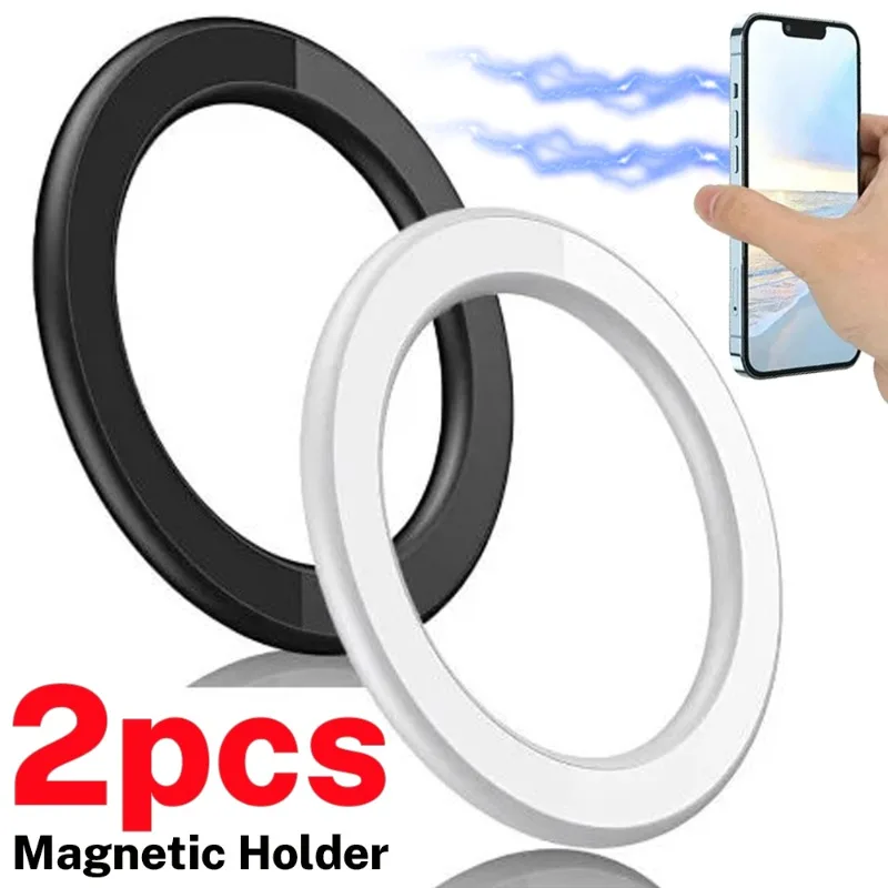 For MagSafe Magnetic Ring Holder Adhesive Strong Magnet Cellphone Wall Mount Mobile Phone Tablet Stand for iPhone 16 Pro iPad