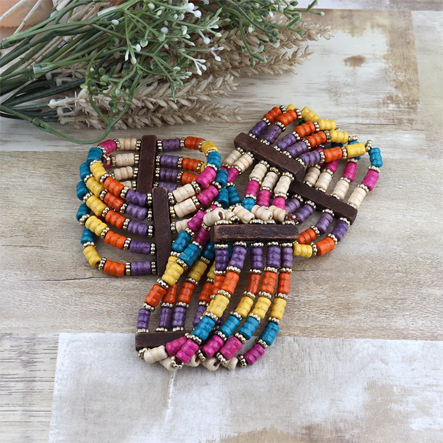 African Wooden Bead… - image