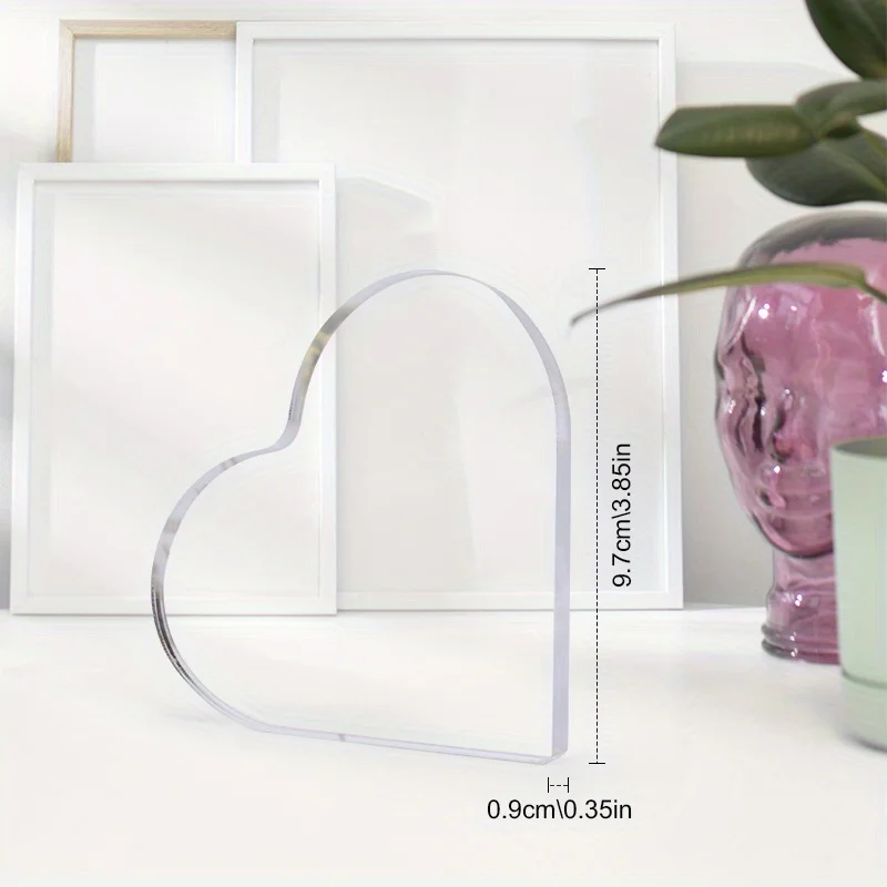 1 قطعة 2D الاكريليك على شكل قلب يسوع الولادة مريم العذراء الديكور هدية دينية مقاوم للماء لغرفة المعيشة مكتب غرفة نوم حلية