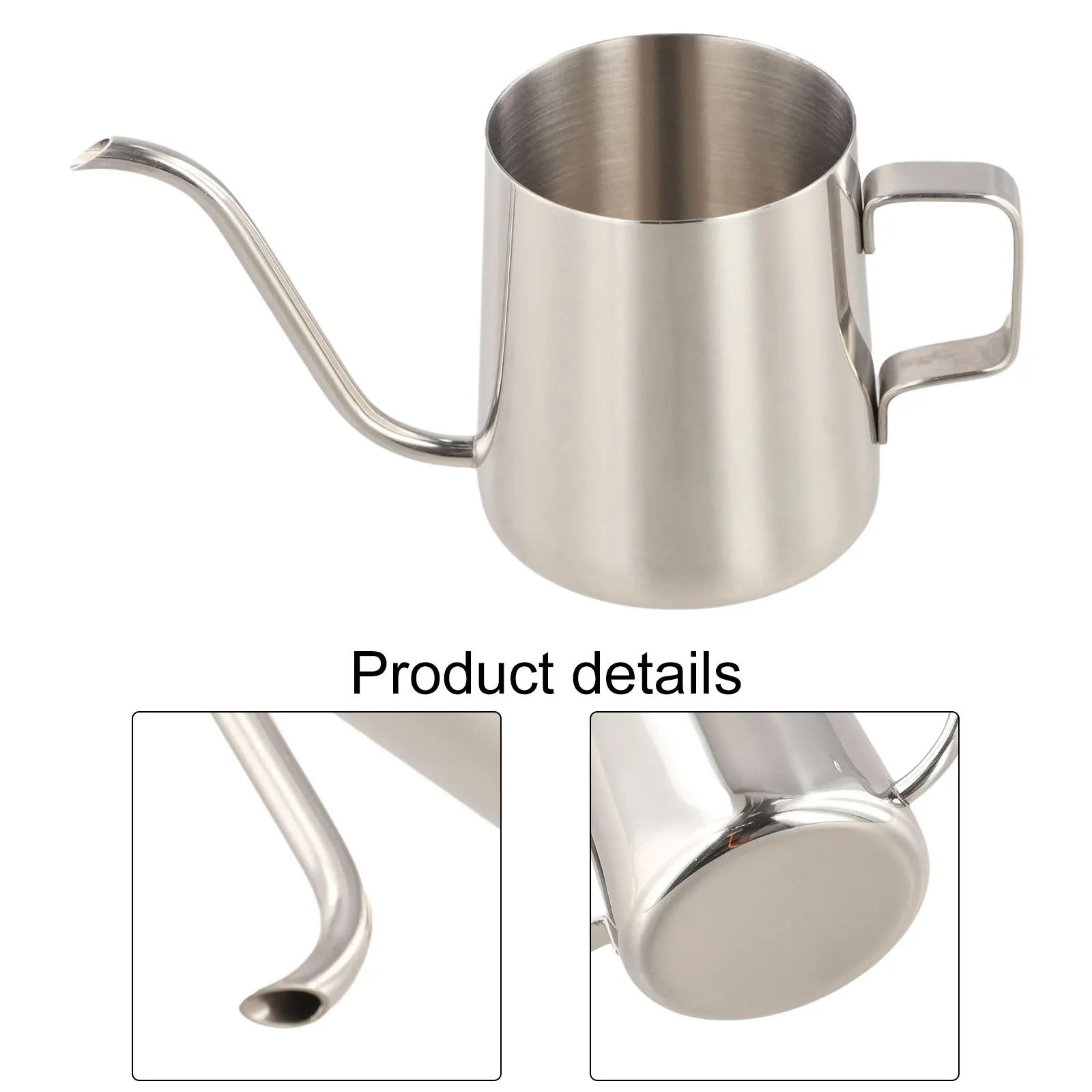 

Anti Scald Handle Secure Grip Elegant Design Pour Over Coffee Spout Tea Enthusiast Secure Functional Hand Drip