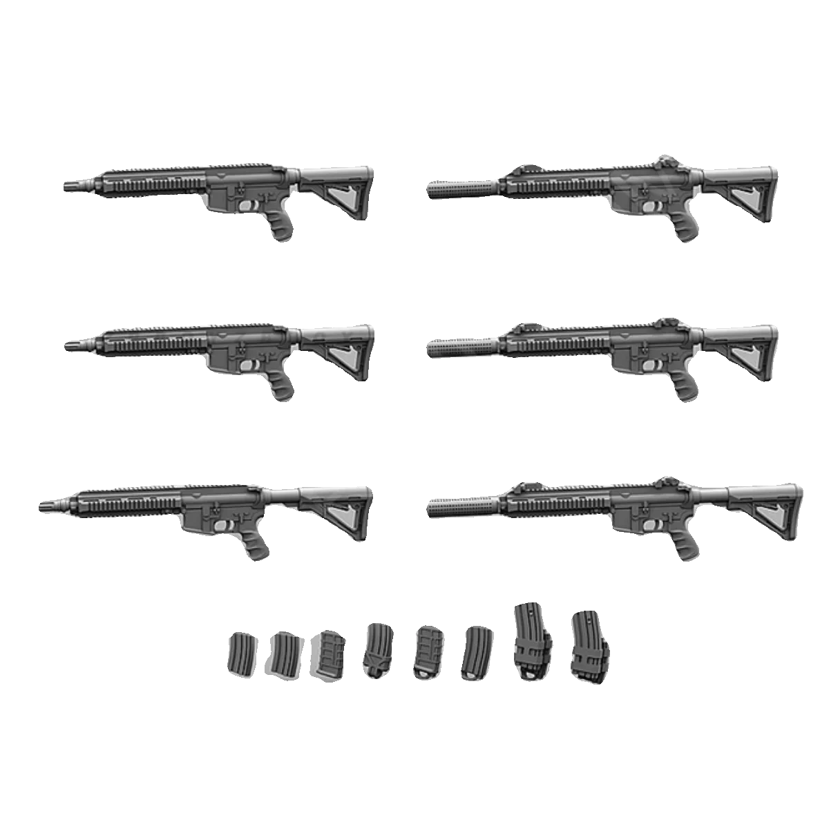 1/35 Resin model kits figure colorless and self-assembled 2 guns + magazines  A-1633