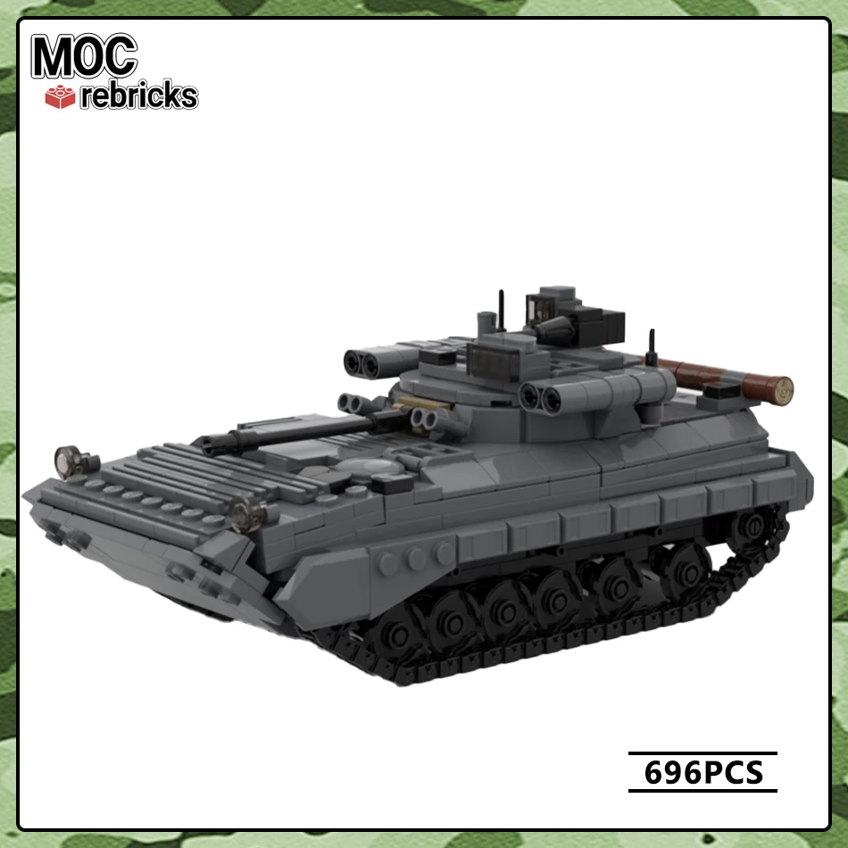 

Military Vehicle Series BMP-2M Tank MOC Building Block DIY Model Puzzle Originality Collection Experts Brick Toys Xmas for Gifts
