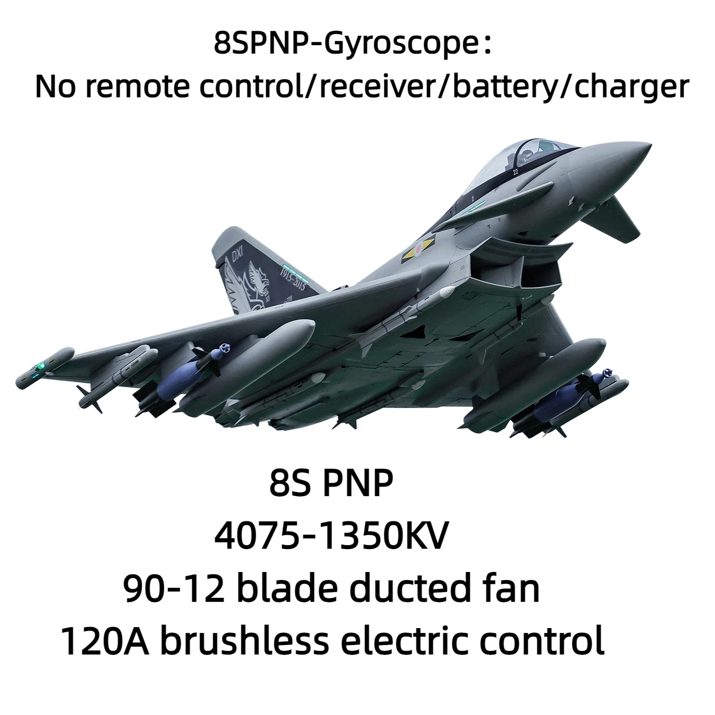 Freewing 90mm "Typhoon" V2 New Version Rc Remote Control Assembled Fixed Wing Model Electric Ducted Jet Fighter image 3