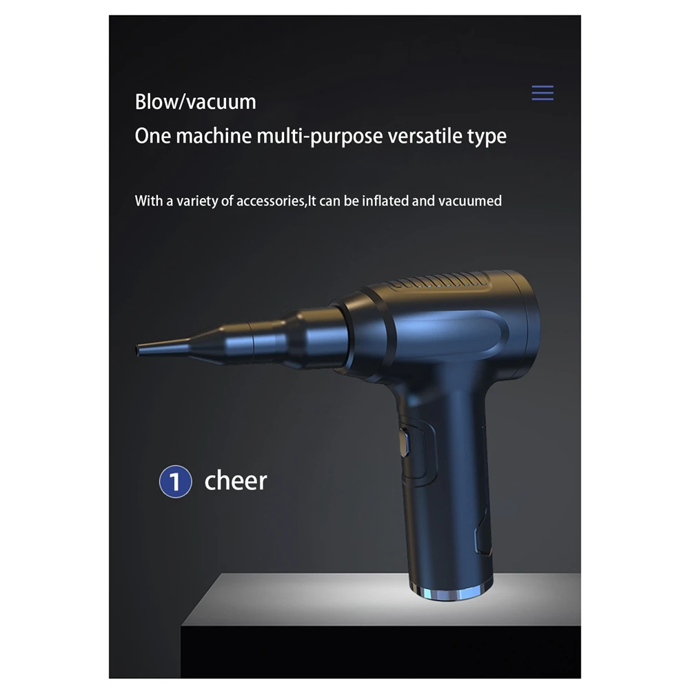 جهاز جمع الغبار المحمول اللاسلكي للسيارة ، منفاخ أسود محمول باليد لهيكل لوحة المفاتيح ، جامع الغبار المنزلي ، فراغ قابل لإعادة الشحن