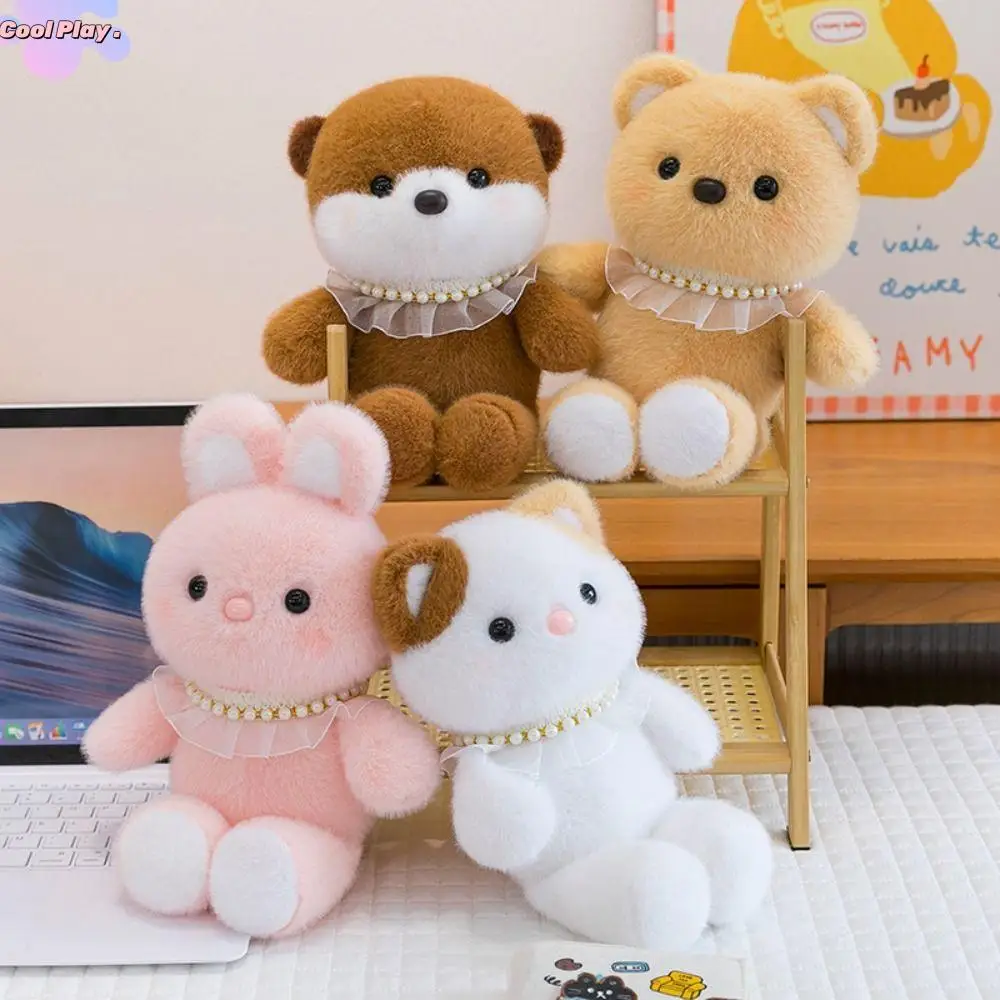 

PP Cotton Huggable Animal Plush Toy Fluffy Interactive Stuffed Animal Toy Ins Collection Cat Elephant Plush Doll Home Decor
