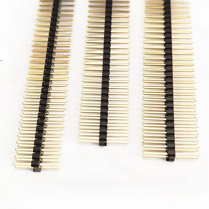 

50pcs 2.54mm Double Row 2X40P L15/17/19/21mm PH2.5 PA=PC Plastic in Middle Breakaway Stack PCB Board Male Pin Header Connector