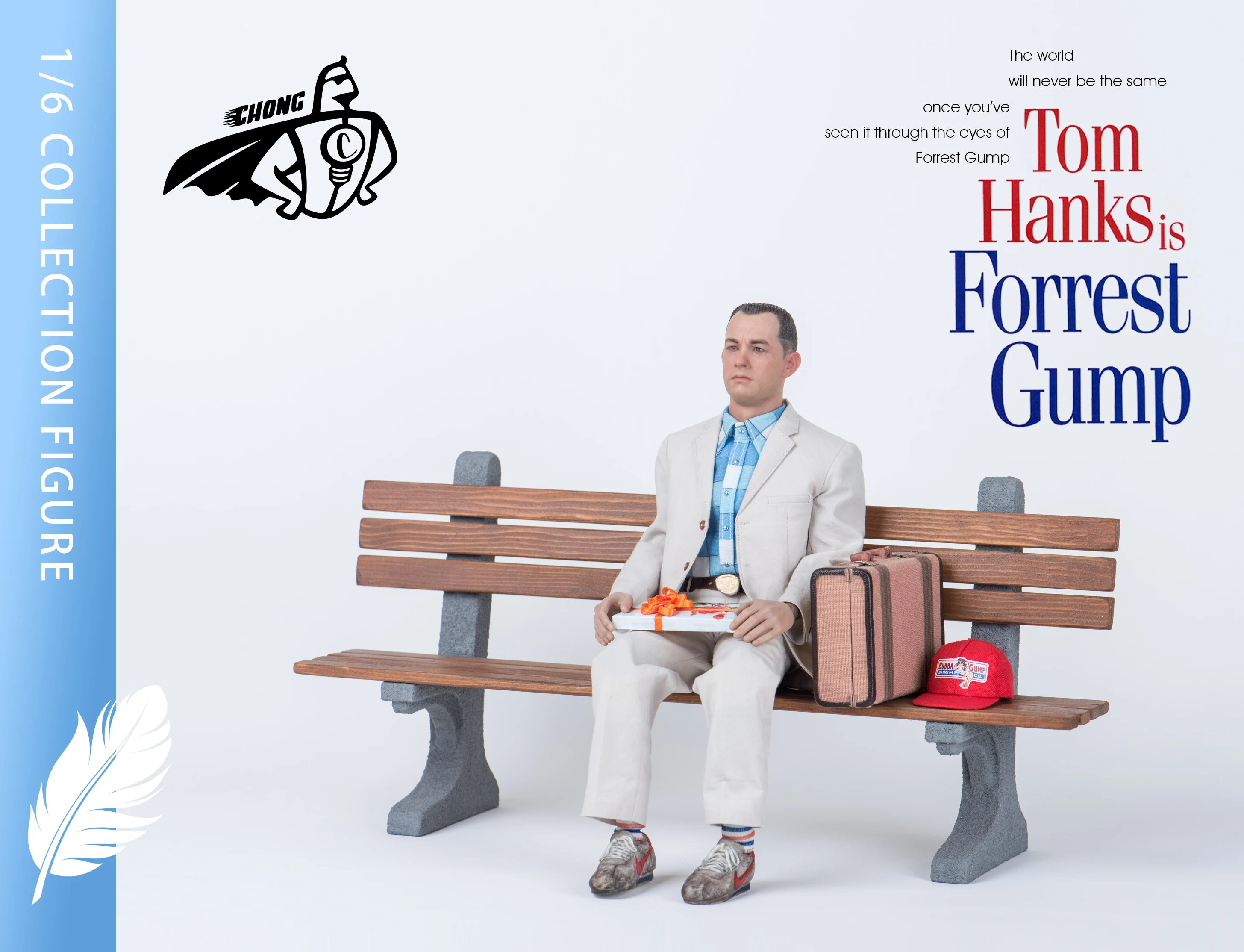 In Stock New Chong Coo3 1/6 Scale Biography Of Legendary Forrest Gump Tom 12 Inch Action Figure Model Chair Collection Toy